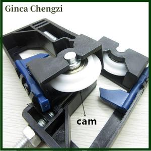 Ginca ล้อเปิดสำหรับตู้ชิ้นส่วนประตูตู้เสื้อผ้าบานเลื่อนล้อบน ล่าง ล้อวิ่ง ไกด์ชุดรางเลื่อนแบบแขวนติดด้านข้าง