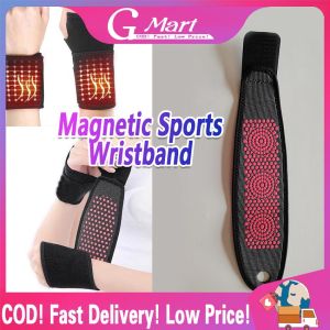 1Pc Wrist Guard Band Brace Wrist Belt Tourmaline Self-Heating Far Infrared Magnetic Therapy Pads Sports Protection Wristband Magnetic-Sports-Wrist