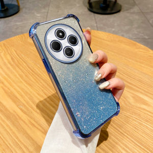 VRQR Phone Case for Redmi 14C A3 Pro Xiaomi POCO C75 4G Transparent Glitter Shell with High-end Butterfly Bracket