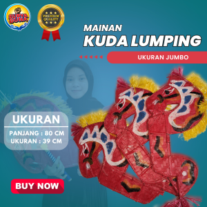 Mainan edukasi anak mainan kuda lumping bahan bambu untuk usia 7 tahun ready stock siap kirim