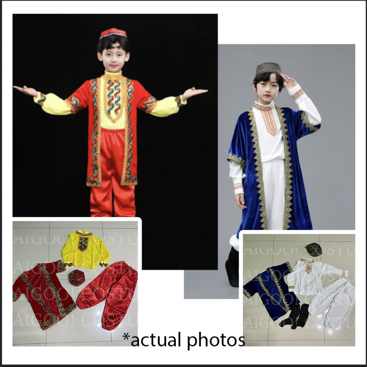 United Nations Central Asia National Costume for Boys Kids