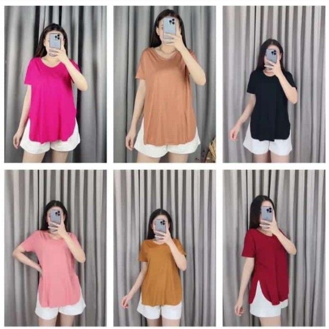 Kaos Wanita Lengan Pendek Kaos Polos Wanita Atasan Wanita