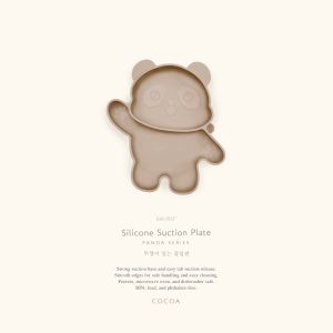 MD - Keola Premium Silicone Suction Panda Plate New| Piring Tempat Makan Anak Bayi Silicone Food Grade
