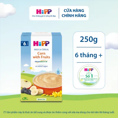 Bột ăn dặm dinh dưỡng HiPP Organic đủ các vị cho trẻ 250g (Nhũ nhi 200g)