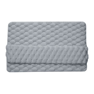 【Free Shipping】 Soft Absorbent Bathroom Carpet Non Slip Bath Mat for Comfortable Use at Home Hotels and Resorts in Blue and Gray