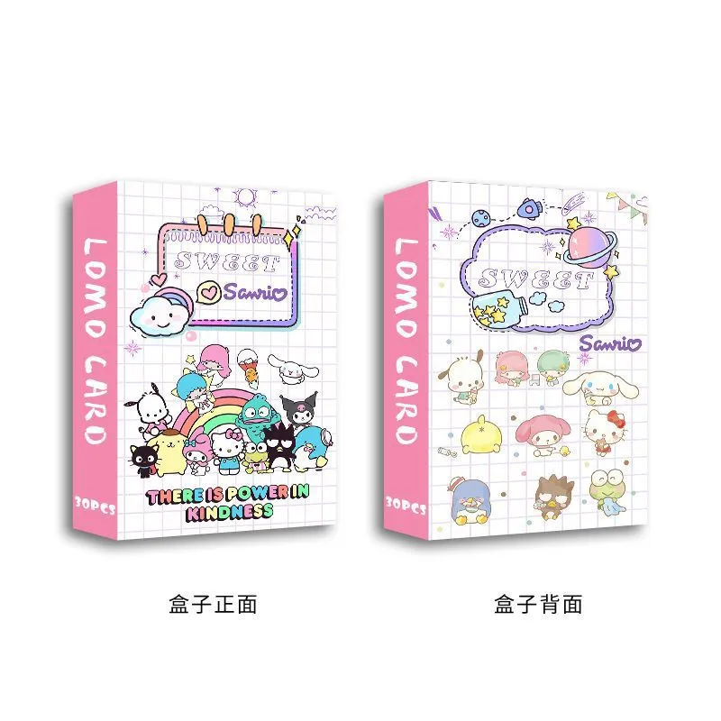 30pcs/box Kuromi Photocards Cartoon Anime Photo Sanrio Melody