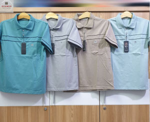 [HCM] Áo Thun Nam Polo Cổ Trụ Trung Niên Cao Cấp Vải Cotton Loại Trơn From Rộng Tay Lỡ SUNMEN Đủ Màu Size Từ 50 - 80kgÁo thun phù hợp đi chơiđi làmmặc nhà thoáng mát