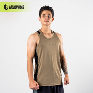 Kaos Olahraga Tank Top Pria Sleeveless Singlet Slim Quick Dry Fit Running Jogging Lari Gym Workout Training Fitness