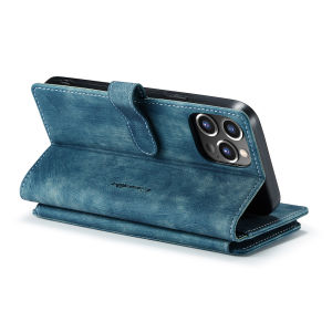 FLOVEME Retro Leather Magnetic Wallet Phone Case For Samsung Galaxy A72 A52 A32 A22 A12 A71 A51 A30S A50S Zip Lock Multi Card Slots Flip Shockproof Phone Cover