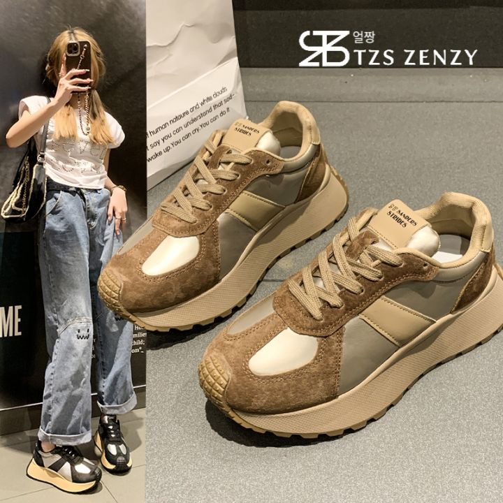 TZS Zenzy Sanders Strides Sneakers - Sepatu Sneakers Wanita - Dad Sneakers Kasual - Sepatu Modis