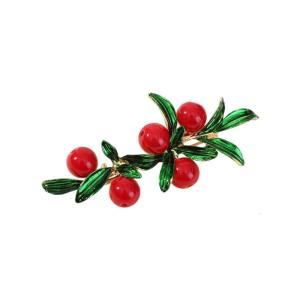 User Friendly Cranberry Pin Sophisticated Zinc Alloy Fashion Accessory Pin For Fashionable Outfits