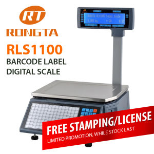 Ashica Rongta RLS1100 Barcode Label Weighing Scale (Free Stamping/License)