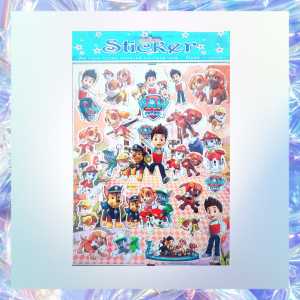 Gambar Tempel Laser Sticker Stiker Laser Anak Karaker Kartun Paw Patrol