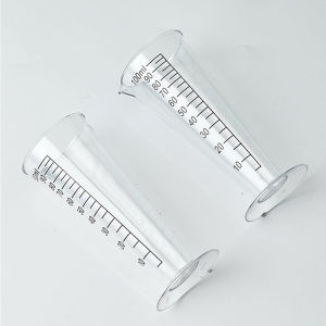 GG ถ้วยตวงอะคริลิคเกรดอาหารขนาด100มล. ปราศจาก BPA เหมาะสำหรับใช้ในห้องครัวและร้านอาหาร