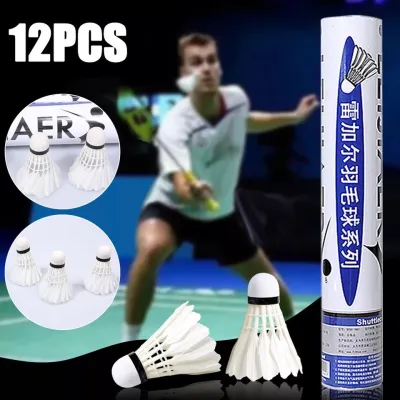 Dozen/12PCS Set Duck Feather Badminton Shuttlecock Indoor Outdoor Game