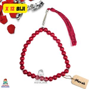 (1 Lusin / 12 Biji) Paket Reseller Tasbih Mutiara Berat 33 Butir Premium