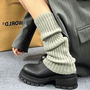 ECMLN Korean Style JK Socks for Women Autumn and Winter Knitted Socks Lolita Girls All-match Simple Leg Covers Warm Socks