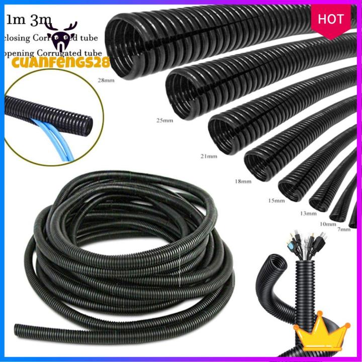 CUANFENGS28 5 Meters 7mm-28mm Threading Harness Protective Sleeve Car ...