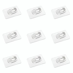 OKDEALS01 Transparent Invisible Self-Adhesive Hooks Not Easy To Fall Off No Traces Utility Hooks Removable Multi-functional Mini Strong Hooks for Bathroom Kitchen Home