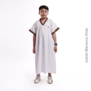 KHOIRUMMAH Jubah Marocco Kids - Gamis Anak Laki Laki Polos Lengan Pendek - All Varian
