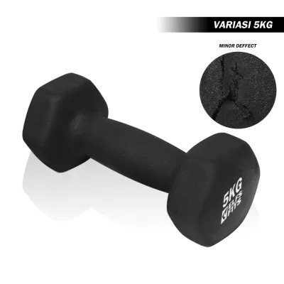 Dumbell Barbel 1kg 2kg 3kg 4kg 5kg | Dumbbell Vinyl Neoprene Elfs Fits | Alat Latihan Beban di Rumah