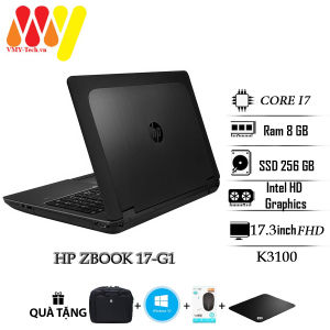 Laptop Hp Zbook 17 G1 15 G1 cấu hình cao màn hình khủng Core i7 Ram 8gb ổ cứng SSD 256gb VGA K3100 Màn 17.3FHD máy tính xách tay zin lướt 99%