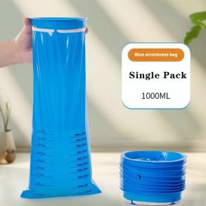 Disposable Vomit Bags for Travel - Leakproof & Sealed Emesis Bags for Car Airplane Motion Sickness Portable Emergency Puke Bags for Kids and Adults Disposable Car Vomit Bags for Motion Sickness & Morning Sickness In-Car Puke Sacks for Vomit Disposal