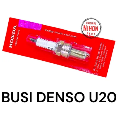 Busi Denso U20 Honda Beat Vario Scoopy Karisma Supra X 125 OLD Blade Revo ORIGINAL AHM NP52