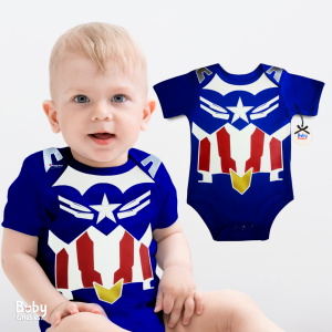 Captain Avengers The Falcon Superhero Baby Costume 0–12M | Cotton Bodysuit for Newborn Baby Boys | Baby Onesies PH
