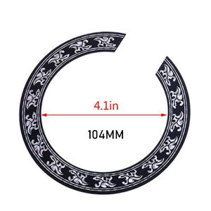 Guitar Sound Hole Decal Guitar Personalized Pattern Self Adhesive PVC Sticker Acoustic Classical Guitar Accessories Parts