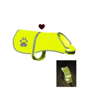 Adjustable Dog Reflective Vest Waterproof Fluorescent High Visibility Dog Jacket Help Protect Your Puppy Outdoor