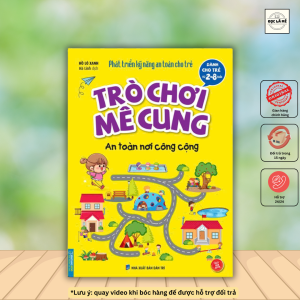 Trò chơi mê cung - An toàn nơi công cộng (sách bản quyền) (2-8 tuổi)