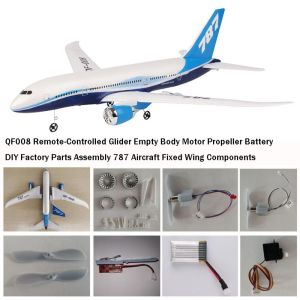 MUSCLEX Nhựa Máy bay điều khiển từ xa QF008 mini Đa phong cách Lắp ráp các bộ phận nhà máy DIY Chất lượng cao Máy bay cánh cố định 787