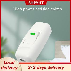 [COD] SHPYHT Local delivery Ship within 24 hours 1Pc Light Switch For Home Classic White Inline ON OFF Table Bedside Lamp Desk Light Cord Cable Switches Electrical Accessories
