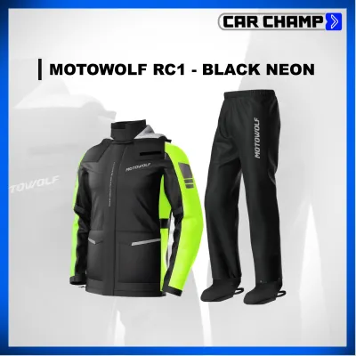 Unisex Motowolf Raincoat RC1 Rain Coat for Riders / Rain Wear for Protection-Waterproof & Windproof with Carry Pouch Bag