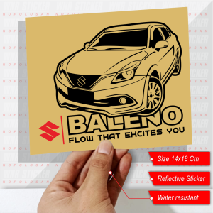 Stiker Variasi Kaca Mobil Suzuki Baleno Hatcback 2017