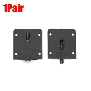 1/4Pairs Wardrobe Closet High Quality Brands Cabinet Sliding Door Roller Black Wardrobe Sliding Door