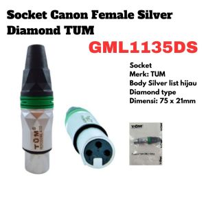 Socket Canon Female Silver Diamond TUM GML1135DS