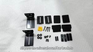 (In stock) 2PCS Adjustable Soundbar Mount Universal Speaker Wall Mount Floating Rack Length Adjustable 3.4-5.2 Removable and Lockable