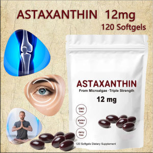 Premium Astaxanthin Capsules Antioxidant Supplements Supports Eye Joint Internal Circulation Skin Health & Natural Tanning2026