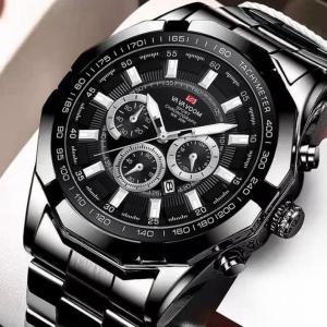 SRD Jam Tangan Pria Asli Analog Premium Original VavaVoom Tahan Air New Model Terbaru Fashion Import Mewah Gaya Bisnis Formal Kerja Kasual Kalender Aktif Luminious Bercahaya Aksesoris Arloji Mens Watches Cowok Keren Anti Karat -JV21