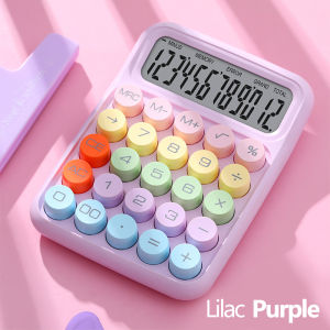 12 Digits Mechanical Calculator Dopamine Color  Calculators For Study/Home/School/Office/Finance Gift Present