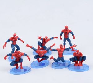<Available> 7 cái/bộ phim Avengers Spiderman nhân vật phim hành động PVC nhện người mẫu búp bê trang trí bánh đồ chơi trẻ em Quà tặng
