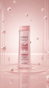 PONDS Bright Miracle Brightening Toner 150ml Niacinamide Hyaluronic Acid Rose Water Pore Minimizer