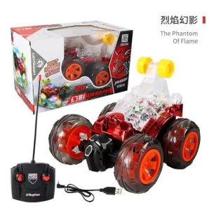 Remote control stunt car with light music fall resistant 360 degree roll battery operated Perfect for kids children birthday gift ideas