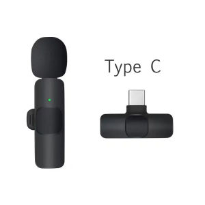 HZSUM LENTIVEN Wireless Mikrofon dengan Clip on Wireless microphone Mikrofon