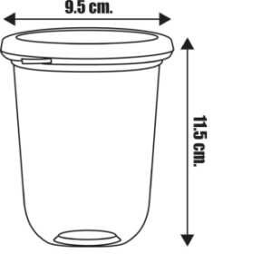 แก้วเซฟตี้ล็อค ขนาด 12 และ 16 oz. PP พร้อมฝาปิดสีทอง แพคละ 25 ชิ้น  ตรา A-PANDA