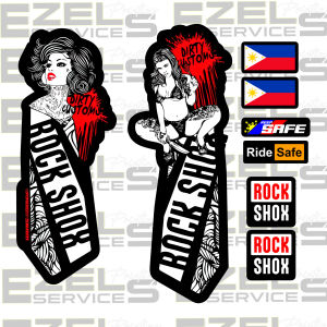 ROCKSHOX Dirty Custom design Bike fork Sticker | EzelservicesPH