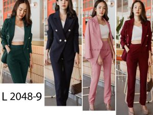 LooWear - Setelan Blazer Wanita 3in1 Bahan Scuba Modern Kekinian Terbaru 2022
