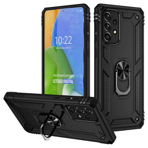 Shockproof Armor Phone Case For Samsung GALAXY A56 A57 A26 A53 A55 A35 A73 A33 A32 A52 A12 A72 A13 A12 M52 M32 M21 Note 20 Ultra Ring Stand Phone Back Cover For Note20 ultra A23 A33